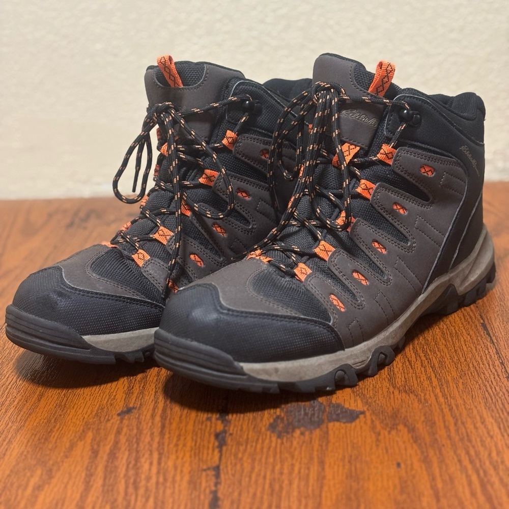 Eddie Bauer Montlake Mens Lace Up Hiking Boots Brown Black Size 12M Outdoors